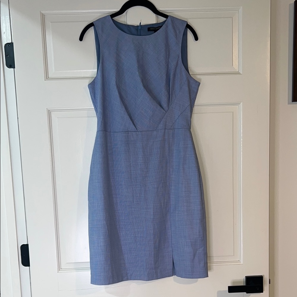 Banana Republic Light Blue Sleeveless Midi Dress